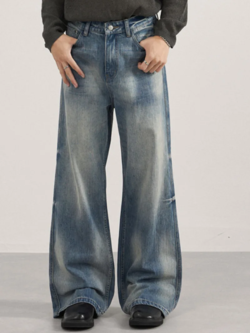 American Style Men's Denim Pants Washing Contrast Color Wide Leg Loose All-match Casual Male Boot-cut Jeans Autumn 9WNTWU
American Style Men's Denim Pants Washing Contrast Color Wide Leg Loose All-match Casual Male Boot-cut Jeans Autumn 9WNTWU