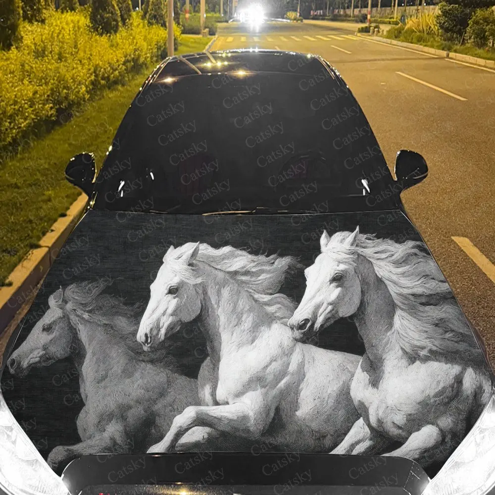 Elegant Dynamic Wild Horses Car Hood Sticker,Waterproof Self-Adhesive Vinyl Graphics Decals,Decorative Auto Accessories Stickers
Elegant Dynamic Wild Horses Car Hood Sticker,Waterproof Self-Adhesive Vinyl Graphics Decals,Decorative Auto Accessories Stickers
