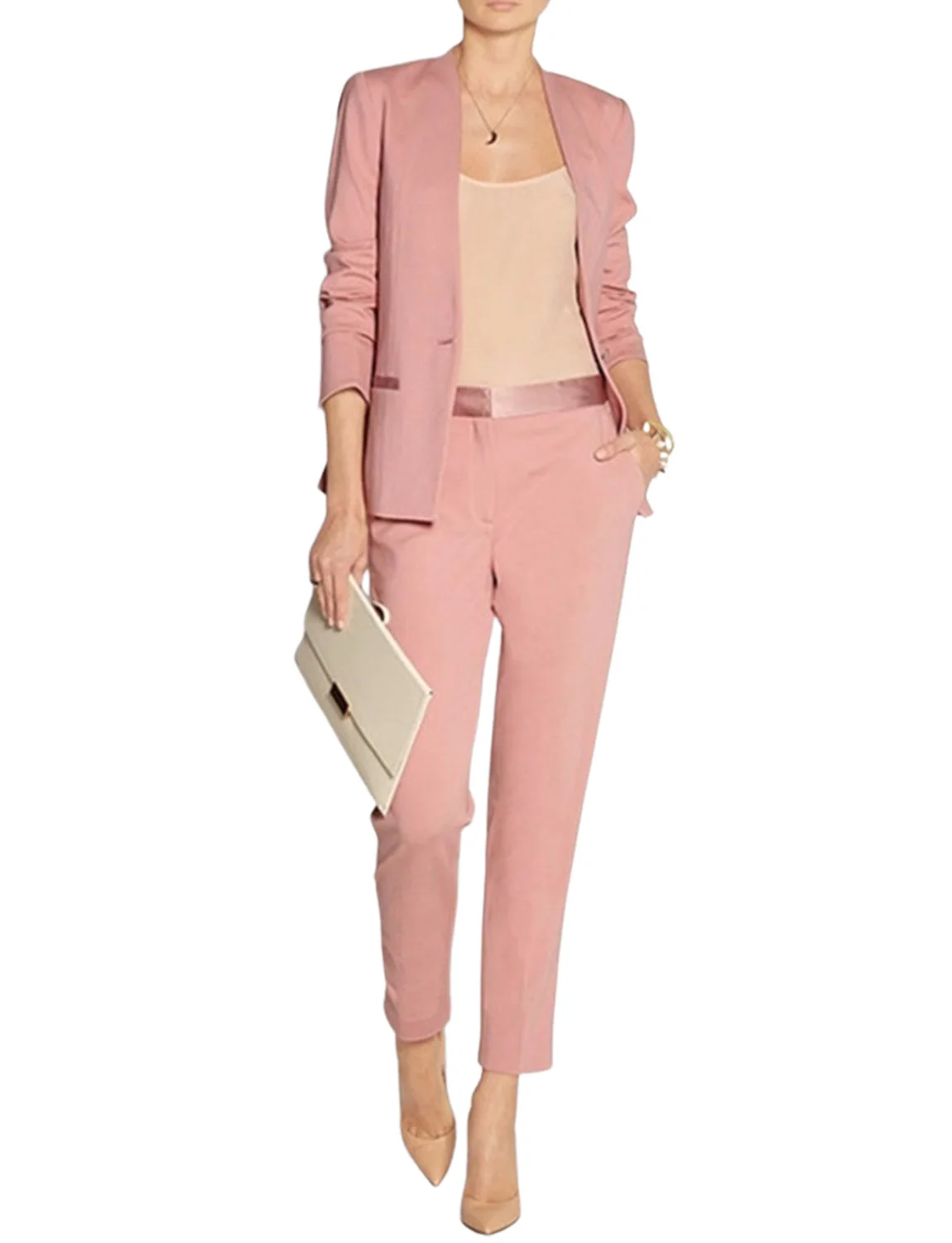 Women's Two-Piece One Button Suit Jacket Pants Set for Business Party Wedding Daily Tuxedos
Women's Two-Piece One Button Suit Jacket Pants Set for Business Party Wedding Daily Tuxedos