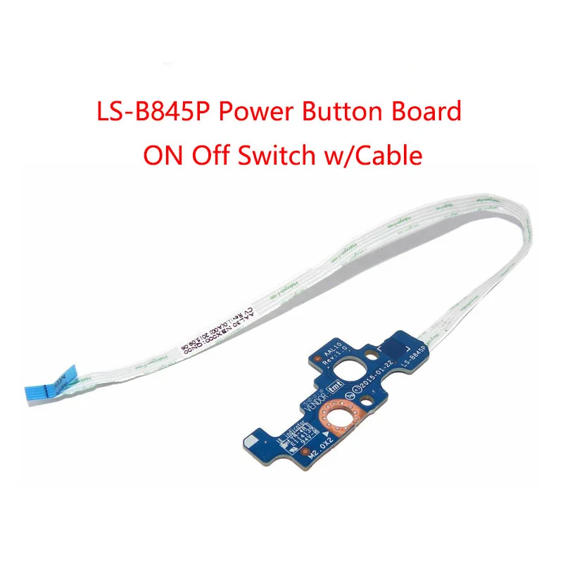 LS-B845P Power Button Board ON Off Switch with Cable Replacement for Inspiron 17 5755 5758 5759 5455 T2CVC 0T2CVC
LS-B845P Power Button Board ON Off Switch with Cable Replacement for Inspiron 17 5755 5758 5759 5455 T2CVC 0T2CVC