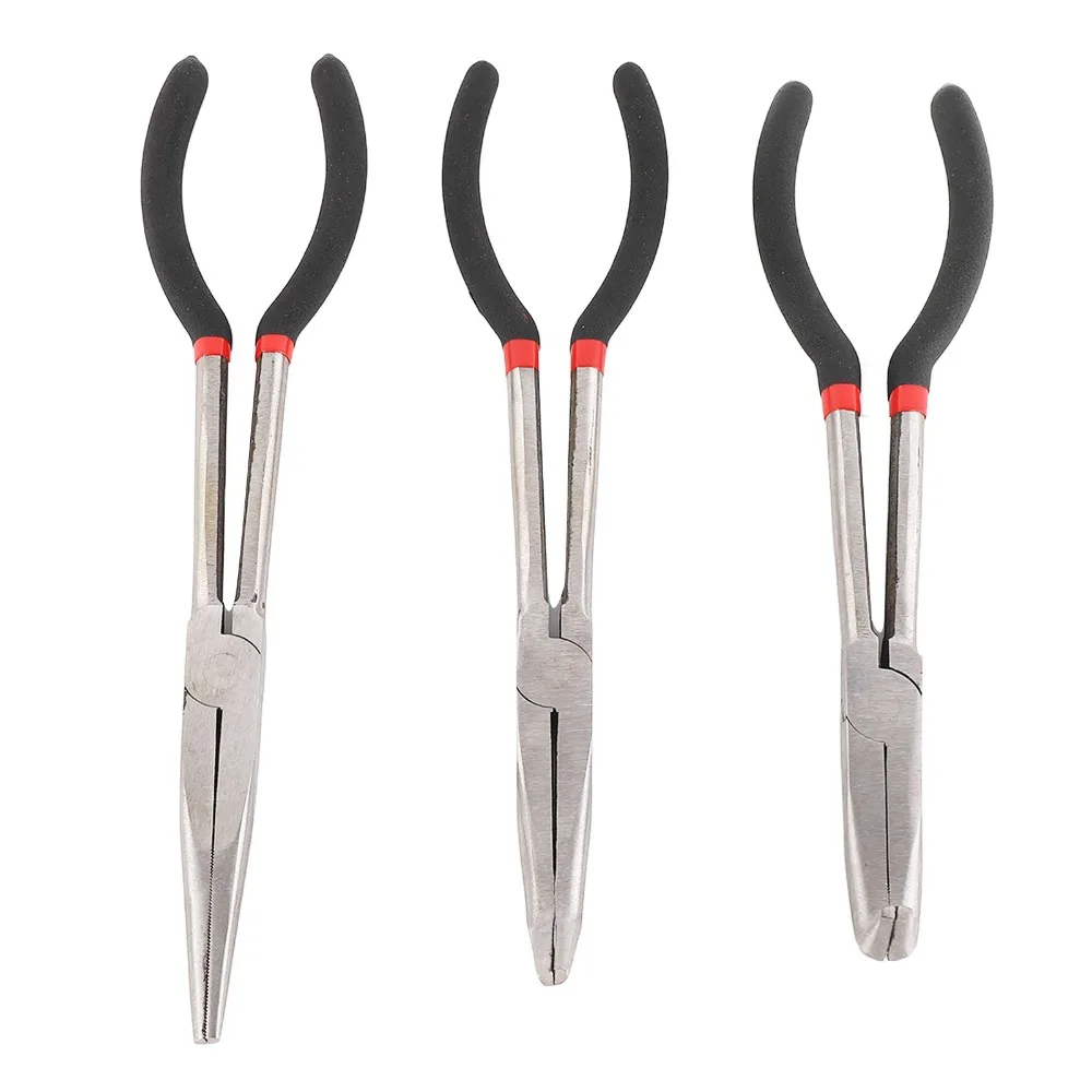 3pcs Carbon steel Needle Nose Pliers Straight Long Needle Nose 45 Degree Angle Long Nose Pliers Insulated Comfort Grip Handles
3pcs Carbon steel Needle Nose Pliers Straight Long Needle Nose 45 Degree Angle Long Nose Pliers Insulated Comfort Grip Handles