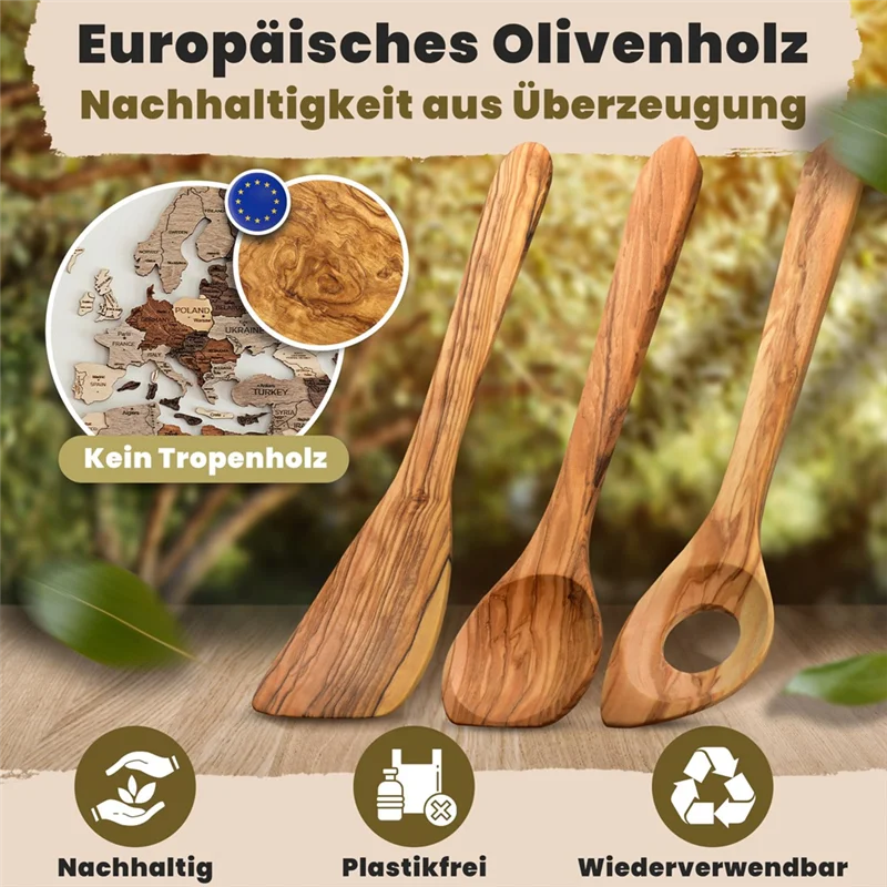 A98E-Handcrafted Olive Wood Cooking Spoon & Spatula, Practical Wooden Utensils Last For So Long,Wooden Cooking Spoons
A98E-Handcrafted Olive Wood Cooking Spoon & Spatula, Practical Wooden Utensils Last For So Long,Wooden Cooking Spoons