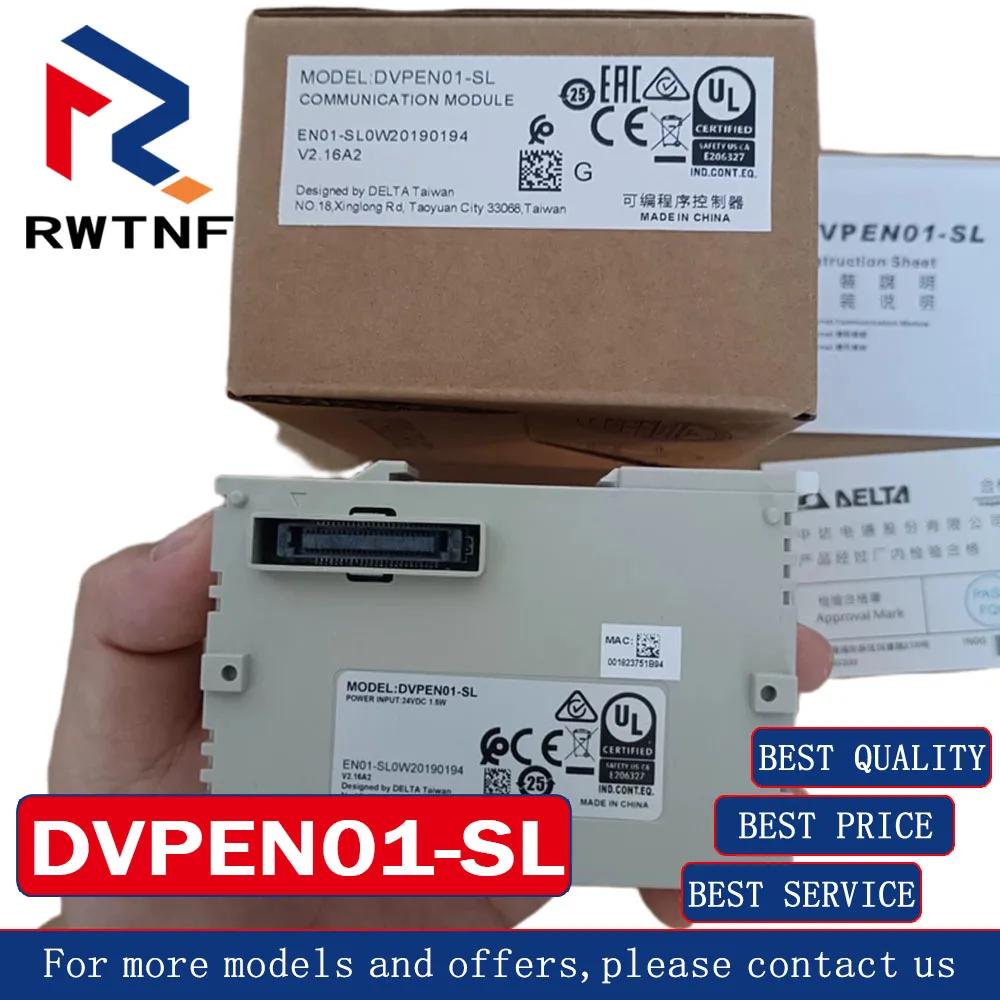 Brand New Genuine DVPEN01-SL Delta Industrial network module,100% original warehouse stock
Brand New Genuine DVPEN01-SL Delta Industrial network module,100% original warehouse stock