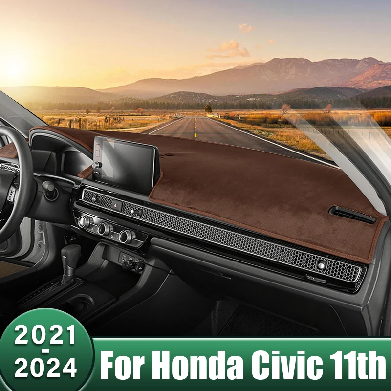 Car Dashboard Cover Pad Sun Shade Mat Anti-UV Case Non-Slip Instrument Panel Carpet For Honda Civic 11th Gen 2021 2022 2023 2024
Car Dashboard Cover Pad Sun Shade Mat Anti-UV Case Non-Slip Instrument Panel Carpet For Honda Civic 11th Gen 2021 2022 2023 2024
