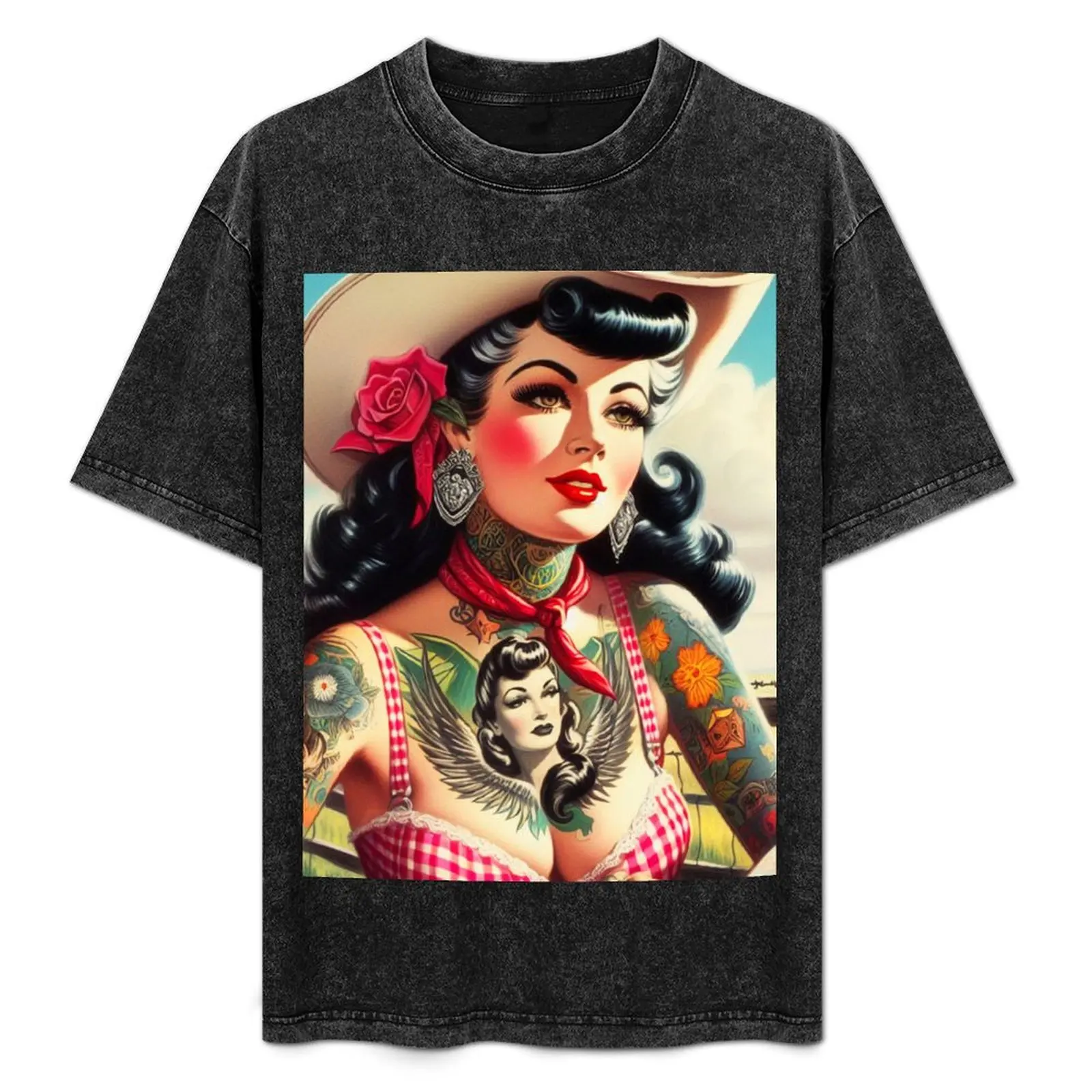 Vintage Tattooed Cowgirl T-Shirt new edition anime figures for a boy cute tops Men's t shirts
Vintage Tattooed Cowgirl T-Shirt new edition anime figures for a boy cute tops Men's t shirts