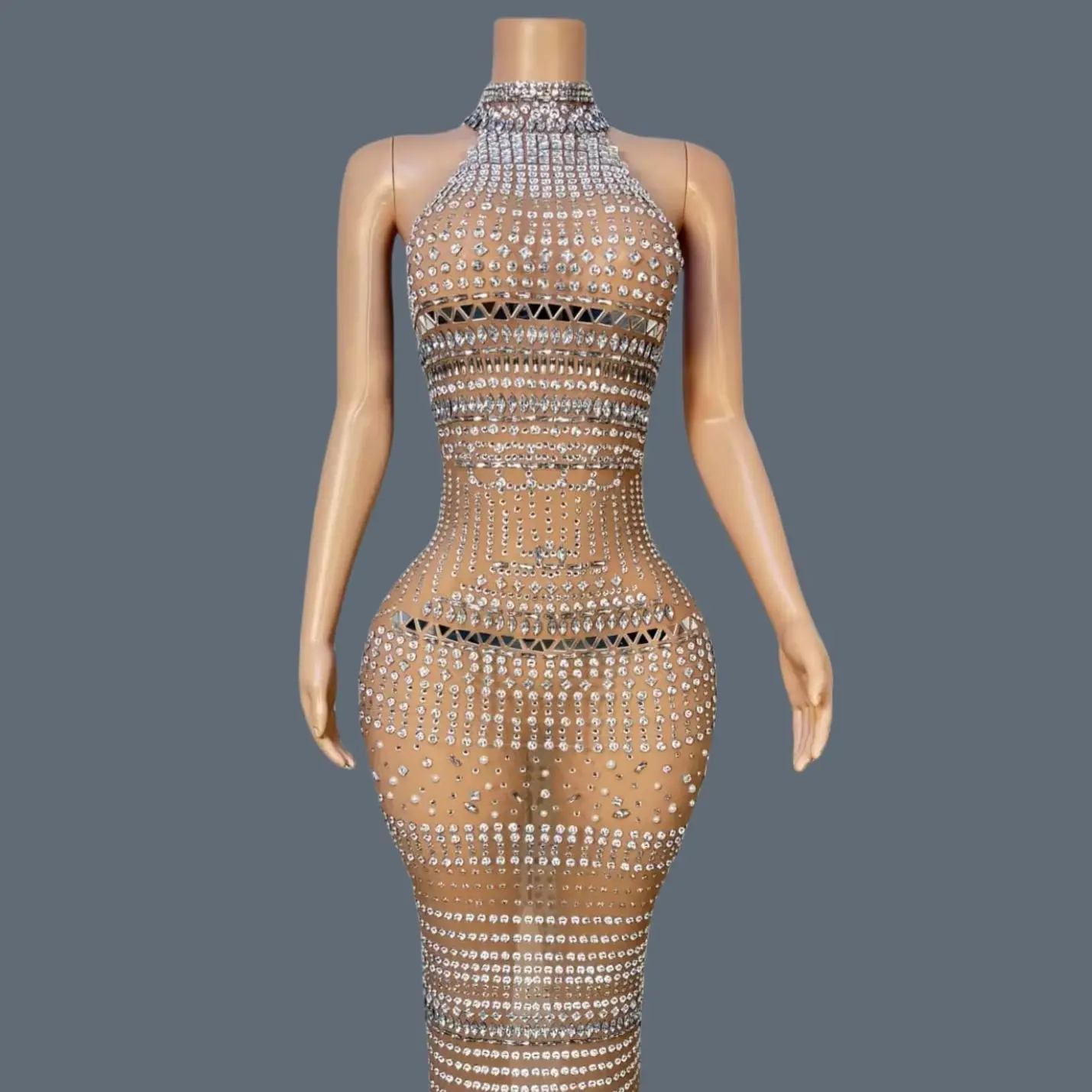 Gorgeous Sparkly Crystals Evening Gown Birthday Cocktail Party High-end Mesh Dress Birthday Party Photo Shoot Wear Pailiezuhe
Gorgeous Sparkly Crystals Evening Gown Birthday Cocktail Party High-end Mesh Dress Birthday Party Photo Shoot Wear Pailiezuhe