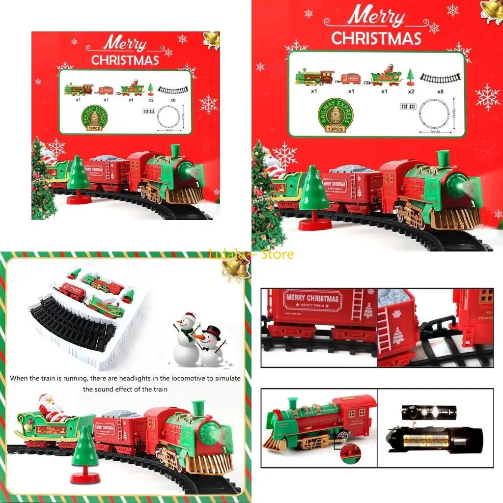 Y4QA Набор электропоездов для детей, игрушечный поезд с батарейным питанием, круглый трек, рождественский подарок
Y4QA Набор электропоездов для детей, игрушечный поезд с батарейным питанием, круглый трек, рождественский подарок