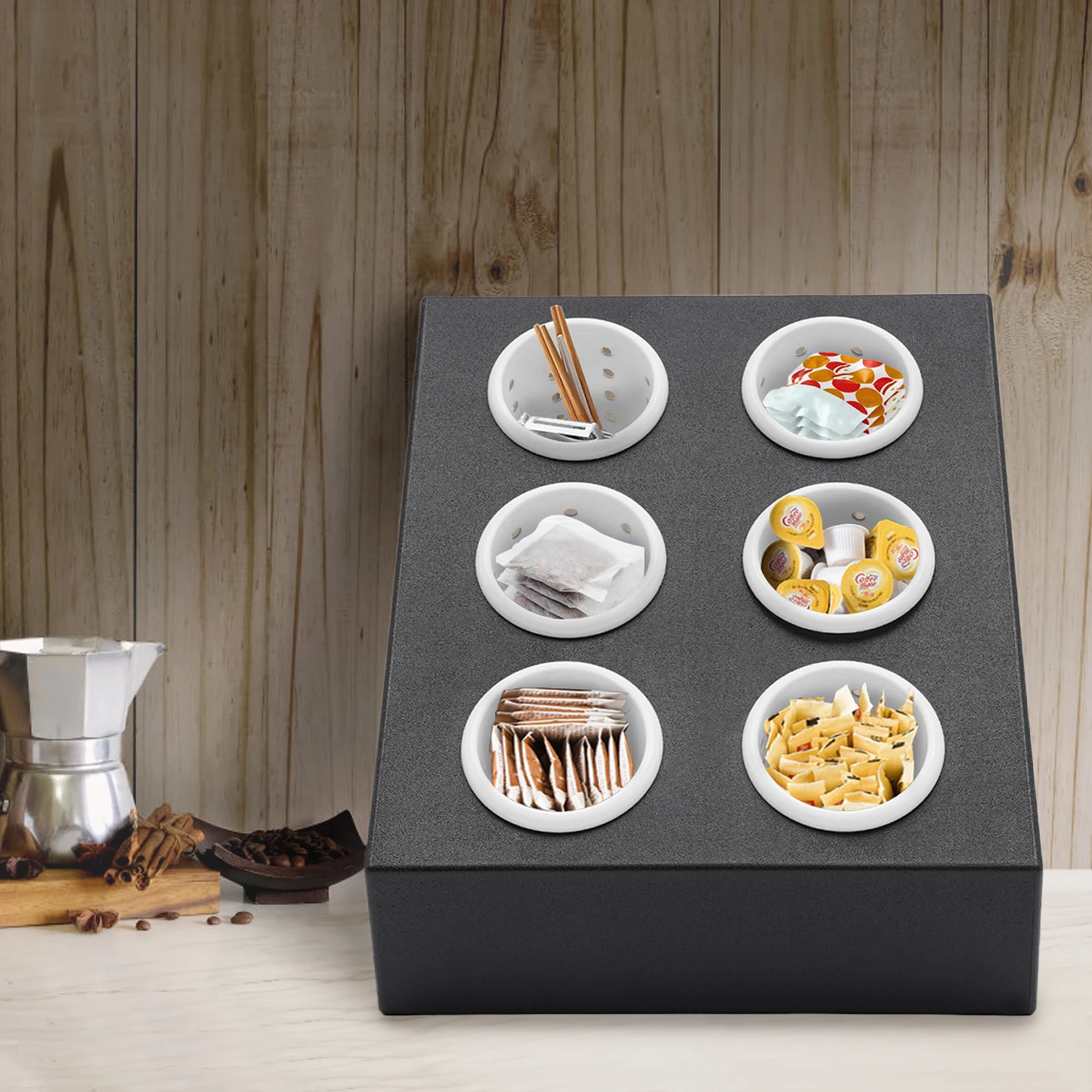 6-Compartment Stainless Steel Utensil Organizer, Knife Fork Spoon Storage Rack - Kitchen Countertop Drawer Organizer for Cutlery
6-Compartment Stainless Steel Utensil Organizer, Knife Fork Spoon Storage Rack - Kitchen Countertop Drawer Organizer for Cutlery