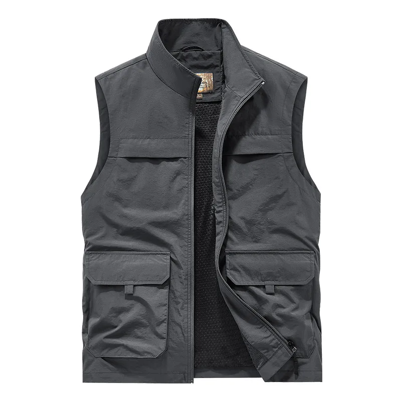 Outdoor Vest Men's Vest Spring And Autumn Casual Multi-pocket Photography Fishing Vest Stand-up Collar Sleeveless Jacket
Outdoor Vest Men's Vest Spring And Autumn Casual Multi-pocket Photography Fishing Vest Stand-up Collar Sleeveless Jacket