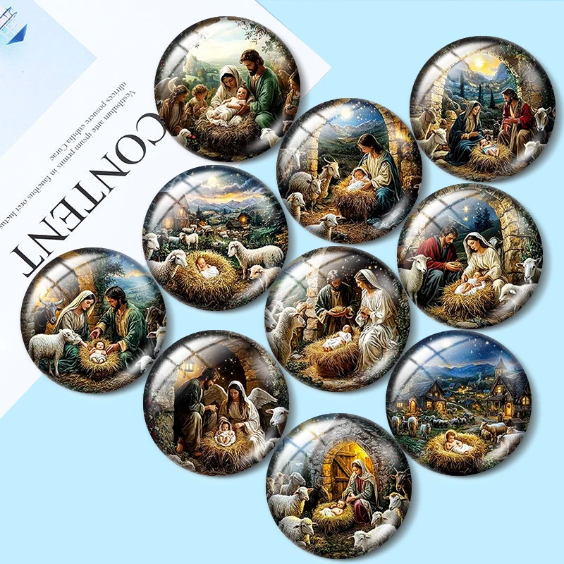 hristmas Jesus 12/18/20/25mm glass cabochon bracelet pendant rings for jewelry demo earrings back Making findings
hristmas Jesus 12/18/20/25mm glass cabochon bracelet pendant rings for jewelry demo earrings back Making findings