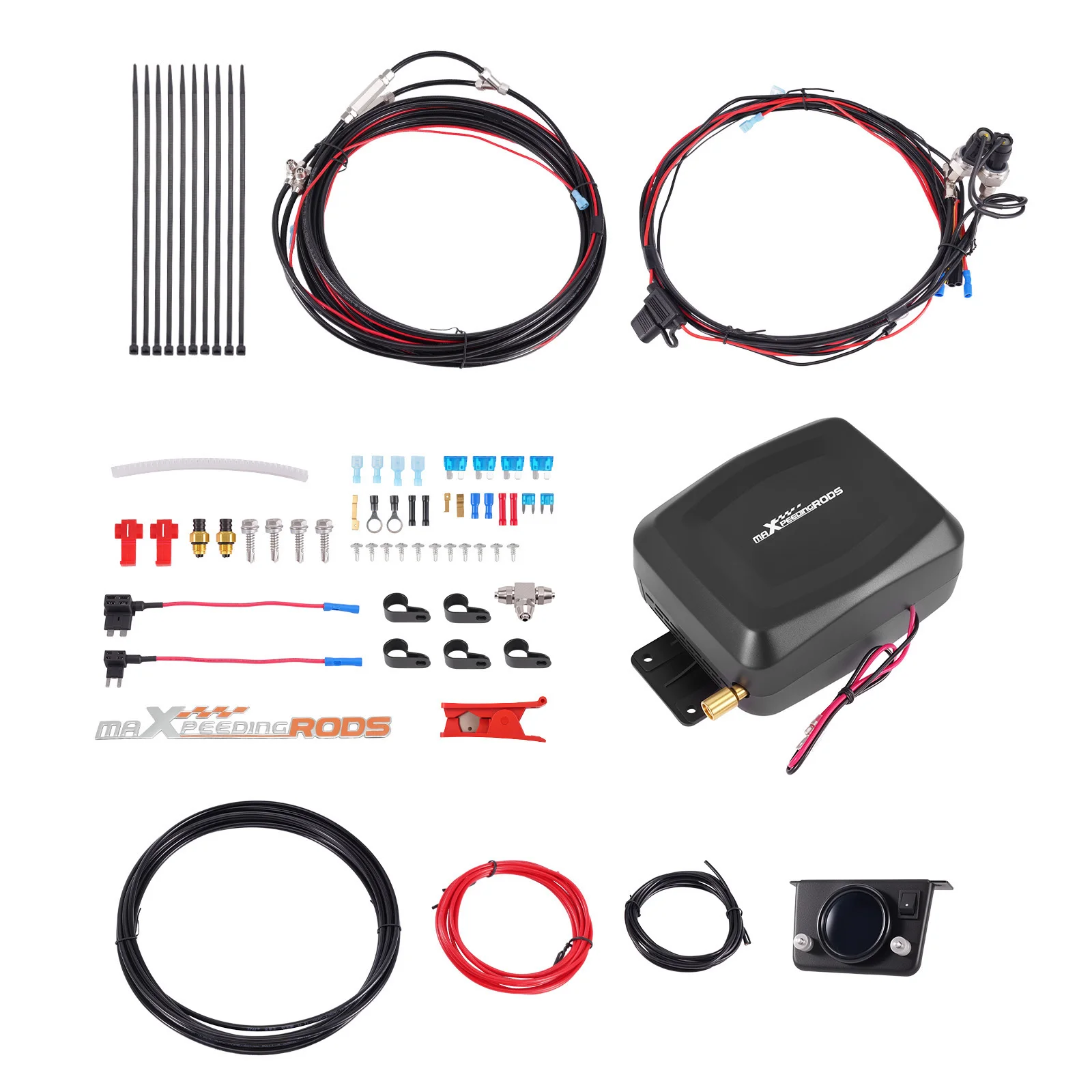 Universal Dual-path Air Compressor Suspension Controller Kit for Vans Pickups
Universal Dual-path Air Compressor Suspension Controller Kit for Vans Pickups
