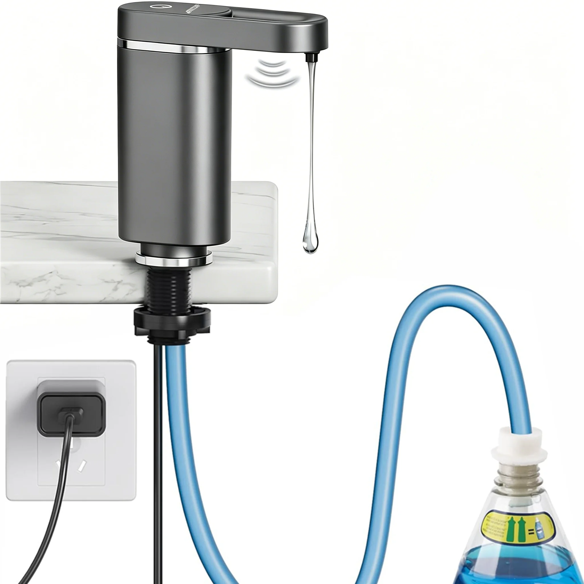 Automatic Liquid Soap Dispenser USB Plug-in Electric Dish Soap Dispenser for Kitchen Sink Bathroom Countertop Hand Sanitizer
Automatic Liquid Soap Dispenser USB Plug-in Electric Dish Soap Dispenser for Kitchen Sink Bathroom Countertop Hand Sanitizer