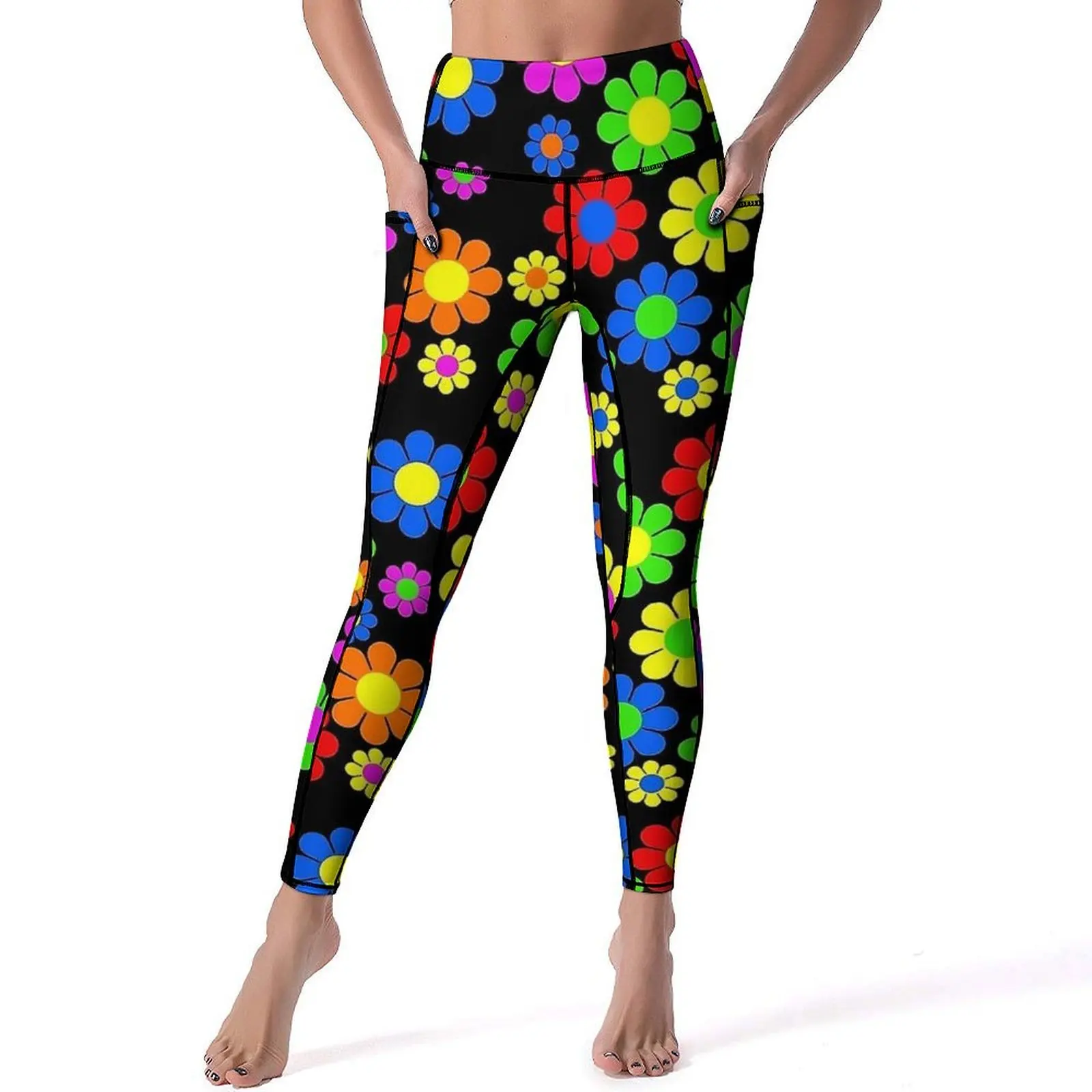 Леггинсы Flower Power, сексуальные брюки для йоги с высокой талией и цветочным принтом ромашки, кавайные быстросохнущие леггинсы, женские спортивные леггинсы с принтом для тренировок
Леггинсы Flower Power, сексуальные брюки для йоги с высокой талией и цветочным принтом ромашки, кавайные быстросохнущие леггинсы, женские спортивные леггинсы с принтом для тренировок