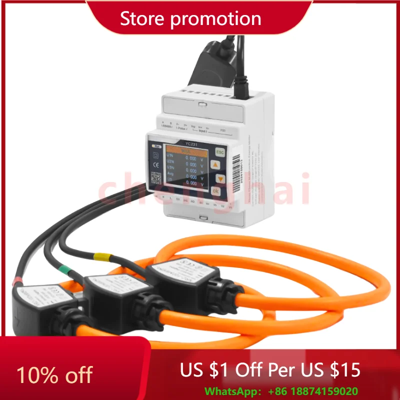Connect Rogowski Coil Smart Analyzer Yc231 Din Rail Electricity Energy Meter Digital Multimeter
Connect Rogowski Coil Smart Analyzer Yc231 Din Rail Electricity Energy Meter Digital Multimeter