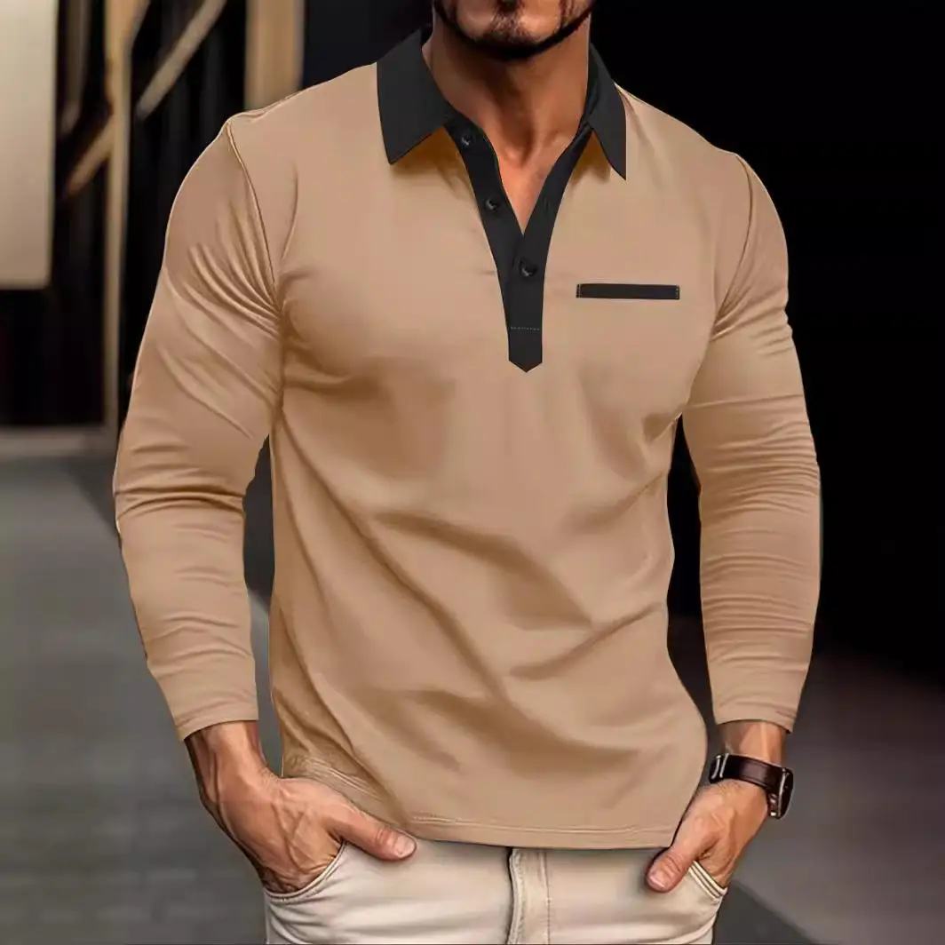 2024 Autumn Winter Men's Long Sleeve Shirt Pure Color Ordinary Fit Color Block Design Turn-down Collar Casual Fashion
2024 Autumn Winter Men's Long Sleeve Shirt Pure Color Ordinary Fit Color Block Design Turn-down Collar Casual Fashion