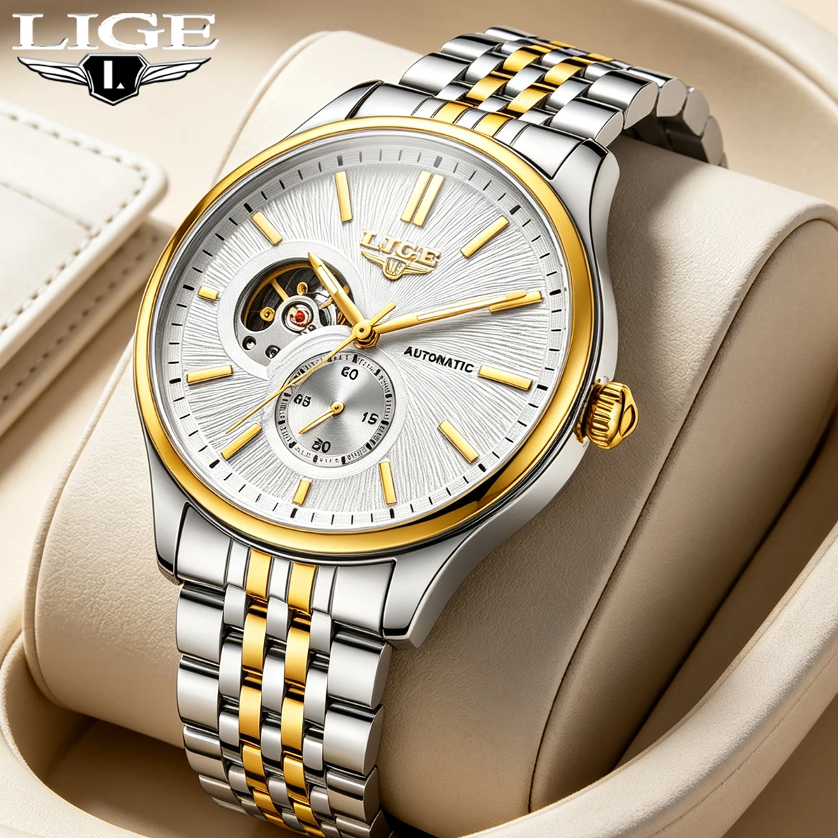 LIGE Men Luxury Watch Mechanical Watch Automatic Movement Waterproof Luminous Stainless Steel Watches Relogio mecanico reloj
LIGE Men Luxury Watch Mechanical Watch Automatic Movement Waterproof Luminous Stainless Steel Watches Relogio mecanico reloj