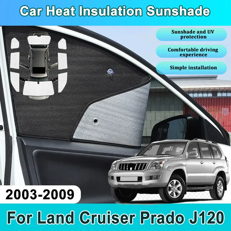 For Toyota Land Cruiser Prado J120 2003~2009 Light Blocking Curtains Reflector Shade Visor Heat insulation Stickers Accessories
For Toyota Land Cruiser Prado J120 2003~2009 Light Blocking Curtains Reflector Shade Visor Heat insulation Stickers Accessories