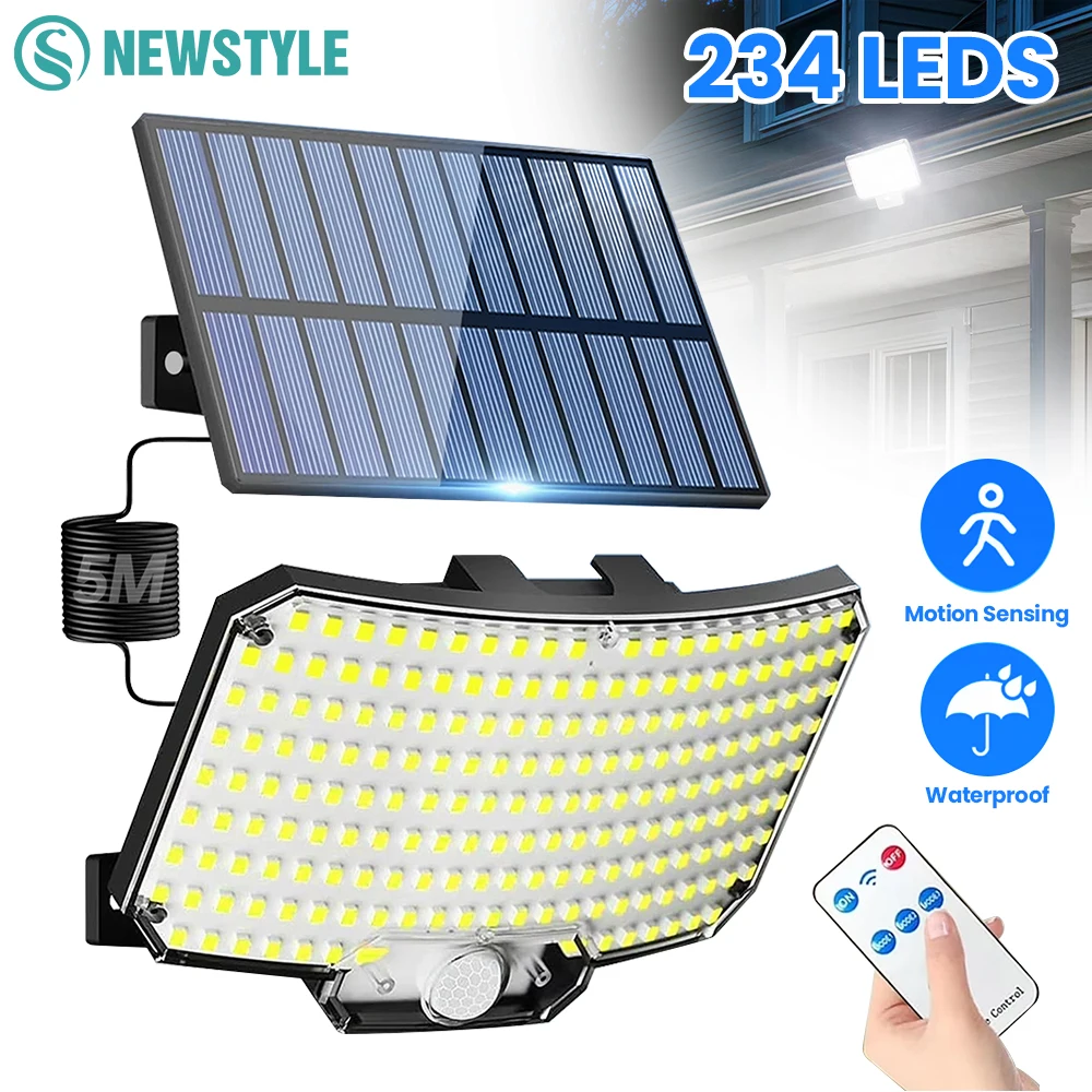 234/268/318 LED Solar Motion Lights Outdoor IP65 Waterproof Ultra Bright Solar Fence Lights 3 Modes Wall Lights For Deck Patio
234/268/318 LED Solar Motion Lights Outdoor IP65 Waterproof Ultra Bright Solar Fence Lights 3 Modes Wall Lights For Deck Patio