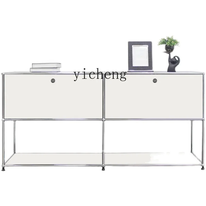 Tqh Combination Stainless Steel Sideboard Cabinet Simple Ins Style Decorative Storage Cabinet Shelf
Tqh Combination Stainless Steel Sideboard Cabinet Simple Ins Style Decorative Storage Cabinet Shelf