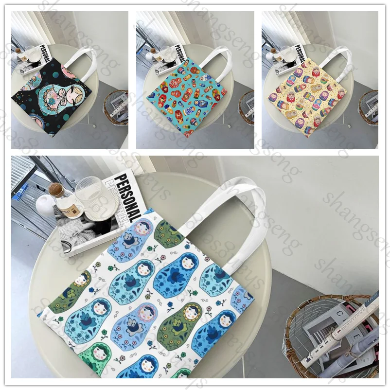 Russian nesting dolls Tote bag fashion shoulder bag canvas handheld folding bag women's casual large capacity shopping bags
Russian nesting dolls Tote bag fashion shoulder bag canvas handheld folding bag women's casual large capacity shopping bags