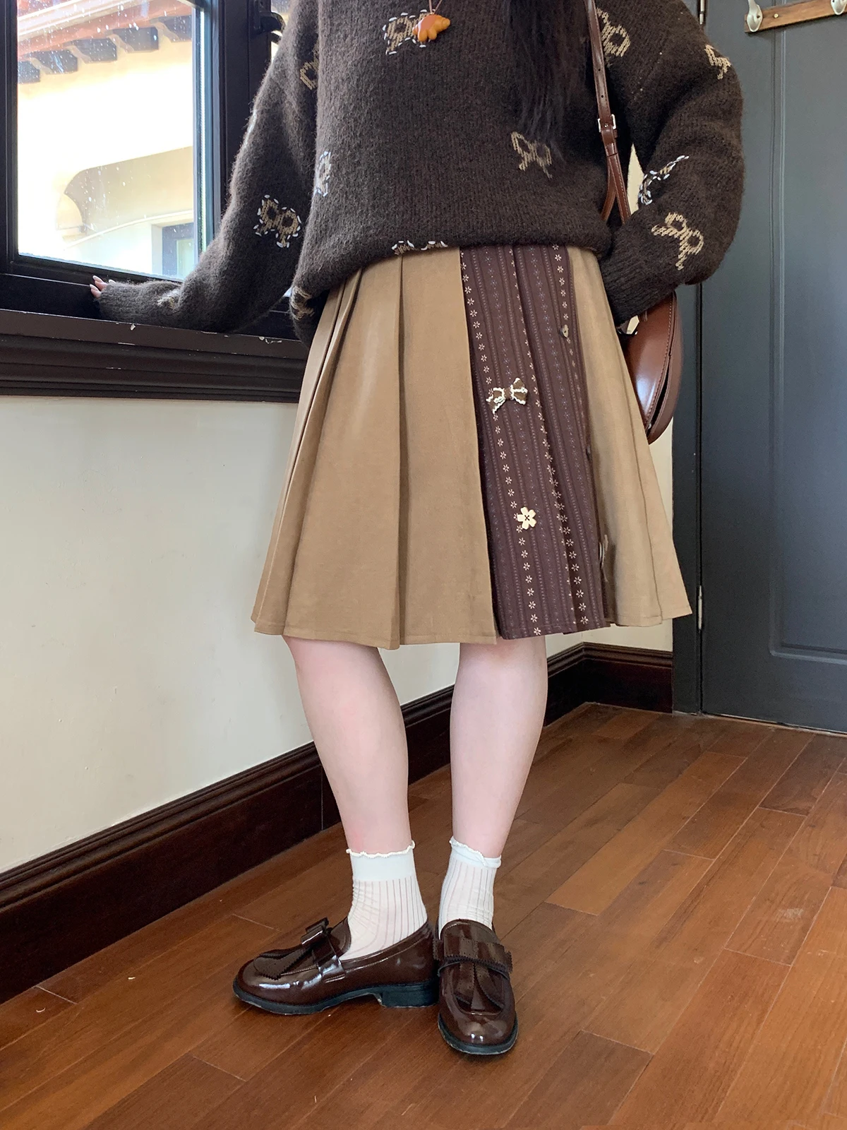 Юбка f-длины больших размеров с сырным узором, корейский трапециевидный вырез с высокой талией для груши и песочников, осенняя одежда
Юбка f-длины больших размеров с сырным узором, корейский трапециевидный вырез с высокой талией для груши и песочников, осенняя одежда