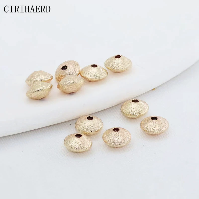 30Pcs Round Flat Beads Silver/14K Gold Plated Spacer Bead For Jewelry Making Supplies DIY Accessories Separation Beads Findings
30Pcs Round Flat Beads Silver/14K Gold Plated Spacer Bead For Jewelry Making Supplies DIY Accessories Separation Beads Findings