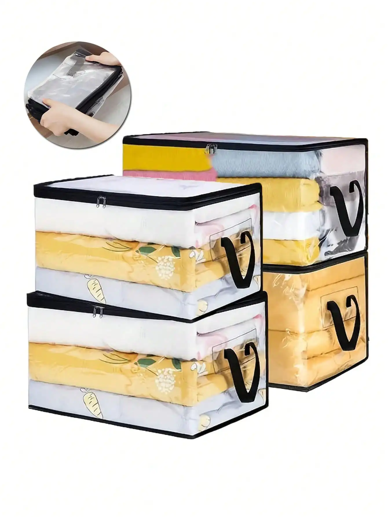 Clear Blanket Storage Bags with Zipper, Plastic Storage Bags for Closet Clothes Comforter Toys Sweaters Bedding, Bed Organizers
Clear Blanket Storage Bags with Zipper, Plastic Storage Bags for Closet Clothes Comforter Toys Sweaters Bedding, Bed Organizers
