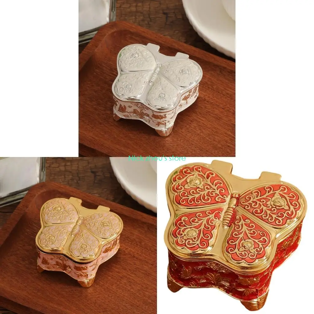 E15E Butterfly Jewelry Box Storage Space Lid Stylish Jewelry Organizers
E15E Butterfly Jewelry Box Storage Space Lid Stylish Jewelry Organizers