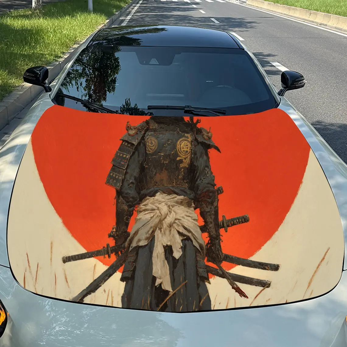 Artistic Samurai Silhouette PVC Car Engine Hood Vinyl Wraps, Self-Adhesive Waterproof Car Hood Decal Sticker, Car Decoration Pro
Artistic Samurai Silhouette PVC Car Engine Hood Vinyl Wraps, Self-Adhesive Waterproof Car Hood Decal Sticker, Car Decoration Pro
