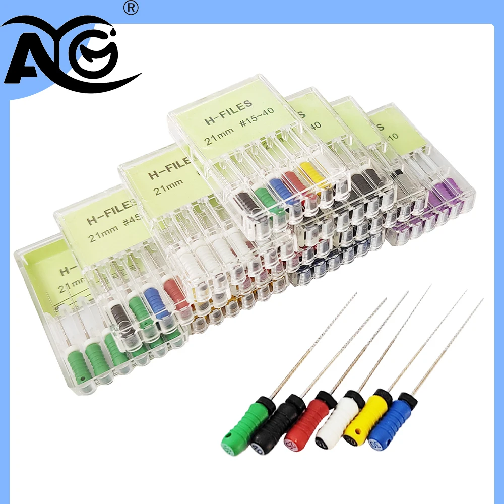 AG Dental Hand Use K-File/H-File 21/25/31mm Stainless Steel Endodontic Root Canal Files Dentist Endodontic Treatment Instrument
AG Dental Hand Use K-File/H-File 21/25/31mm Stainless Steel Endodontic Root Canal Files Dentist Endodontic Treatment Instrument