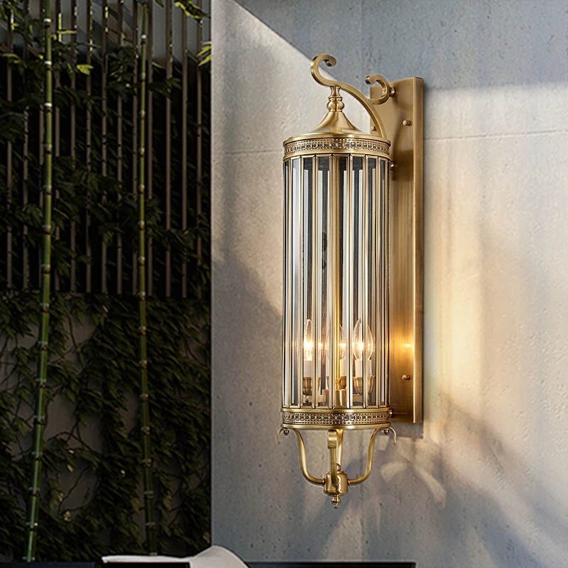 European Style Villa Wall Lamp All Copper Waterproof Outdoor Lighting Aisle Courtyard Wall Lights Hotel led Exterior Wall Lights
European Style Villa Wall Lamp All Copper Waterproof Outdoor Lighting Aisle Courtyard Wall Lights Hotel led Exterior Wall Lights
