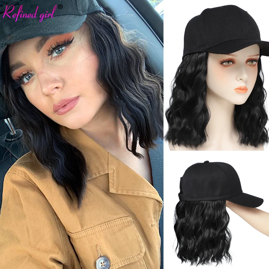 Synthetic Short Wavy Wig Hat with Natural Hair extensions Attached for women girls Brown Natural Black Connected Wig Adjustable
Synthetic Short Wavy Wig Hat with Natural Hair extensions Attached for women girls Brown Natural Black Connected Wig Adjustable