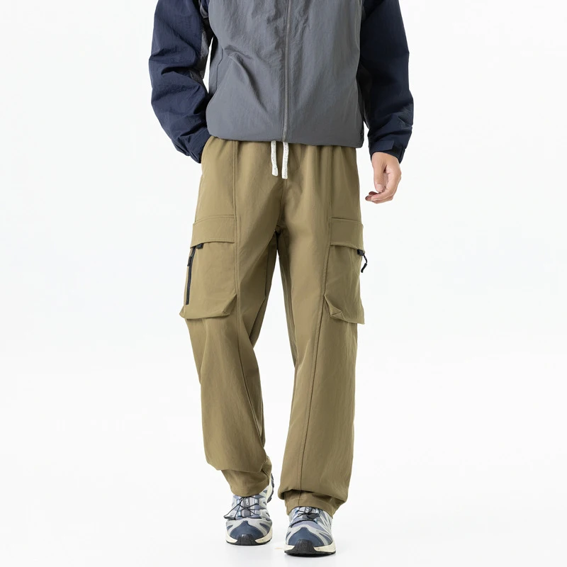 Men's Solid Color Straight Work Pants Autumn Winter Outdoor Loose Wide Leg Casual High Street Versatile Charge Trousers
Men's Solid Color Straight Work Pants Autumn Winter Outdoor Loose Wide Leg Casual High Street Versatile Charge Trousers