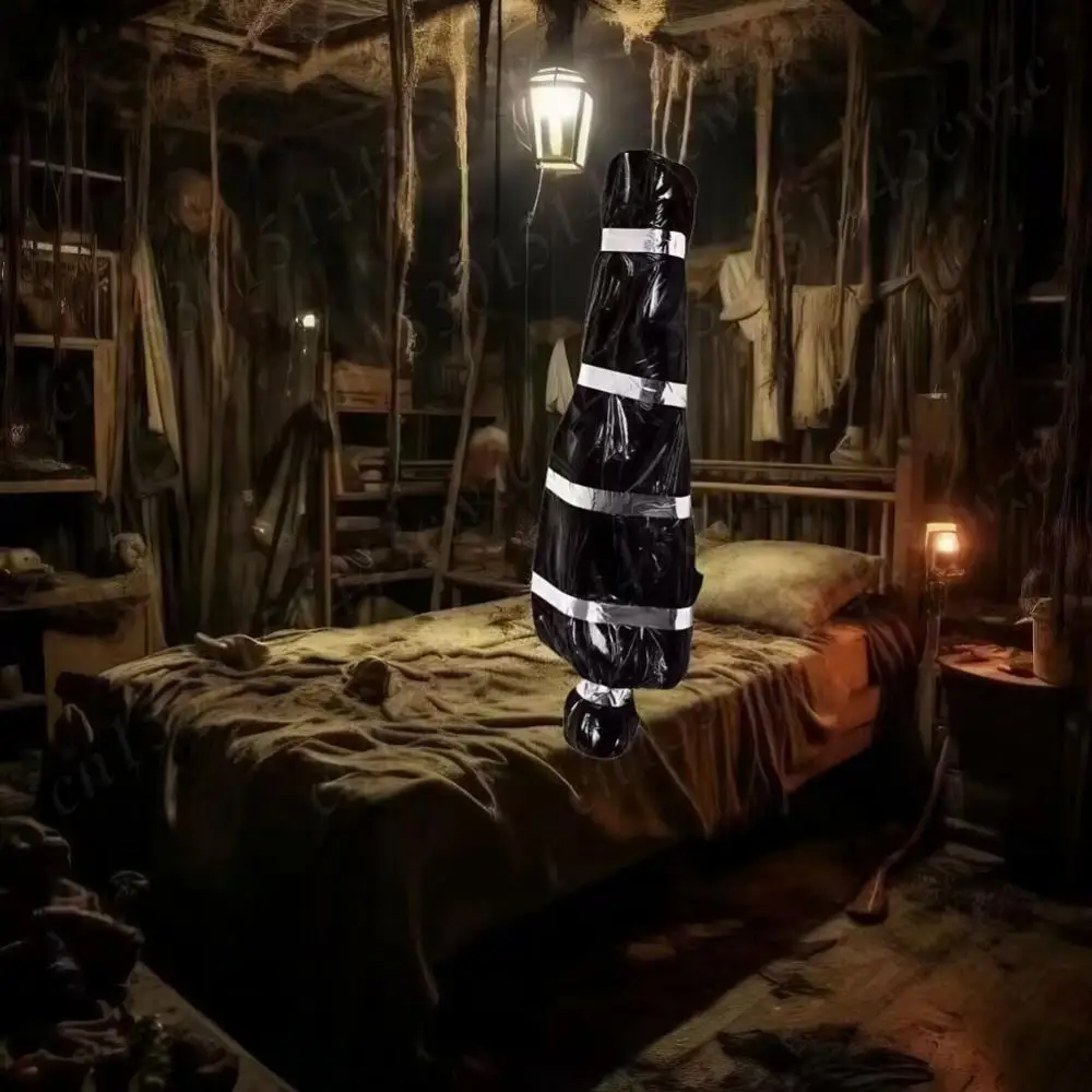 Halloween Inflatable Hanging Corpse Full Size 150cm Fake Cosplay Inflatable Body Hanging for Retail Clothing Shop Halloween Deco
Halloween Inflatable Hanging Corpse Full Size 150cm Fake Cosplay Inflatable Body Hanging for Retail Clothing Shop Halloween Deco