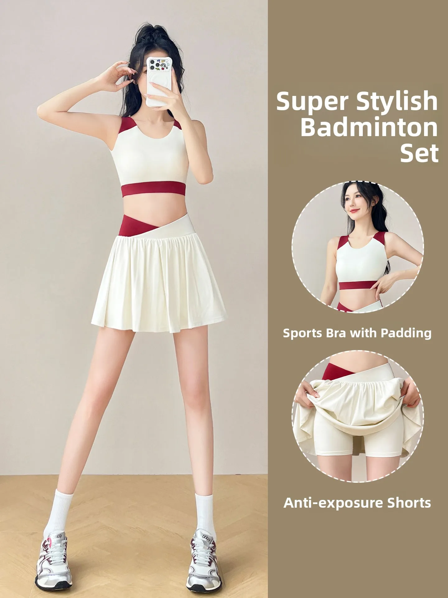 Women's Sportswear Set Quick Dry Fitness Training Vest And Tennis Short Skirt Professional Running Vest Yoga Gym Workout Set
Women's Sportswear Set Quick Dry Fitness Training Vest And Tennis Short Skirt Professional Running Vest Yoga Gym Workout Set