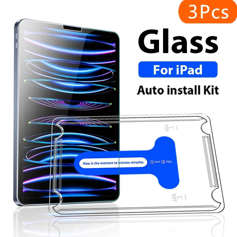 3Pcs Tempered Glass For Ipad Pro 11 12.9 12 9 10th Generation 10 9 Screen Protector For iPad 9th 8th 7th Air 5 4 3 2 Mini 6 10.5
3Pcs Tempered Glass For Ipad Pro 11 12.9 12 9 10th Generation 10 9 Screen Protector For iPad 9th 8th 7th Air 5 4 3 2 Mini 6 10.5