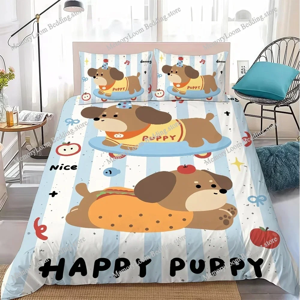 Cute Cartoon Dachshund Duvet Cover Set Home Style Bedding Soft Laundry Cotton Bed Four Seasons Student Dormitory Home Textile
Cute Cartoon Dachshund Duvet Cover Set Home Style Bedding Soft Laundry Cotton Bed Four Seasons Student Dormitory Home Textile
