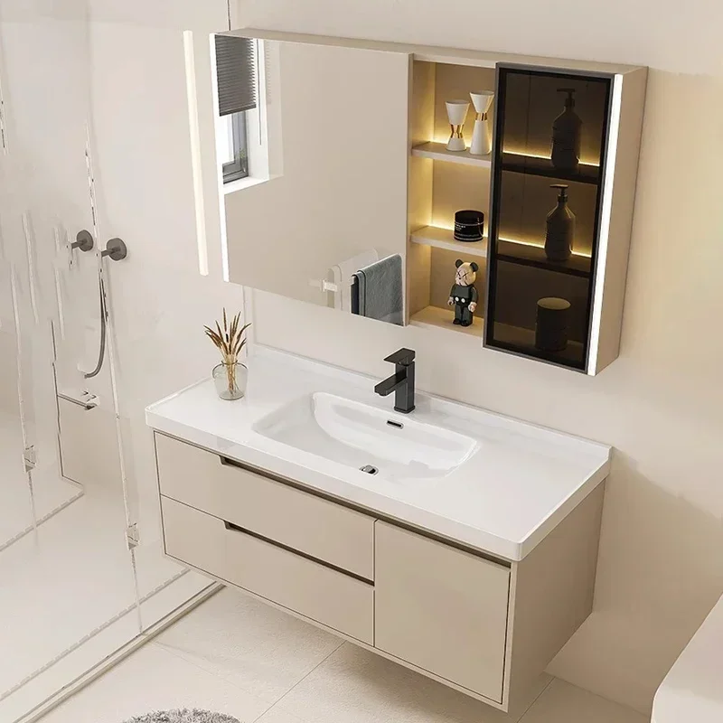 Floor Bathroom Cabinet Mirrors Drawer Double Washbasin Small Closet Wooden Furniture Multipurpose Space Saving Filing Cabinets
Floor Bathroom Cabinet Mirrors Drawer Double Washbasin Small Closet Wooden Furniture Multipurpose Space Saving Filing Cabinets