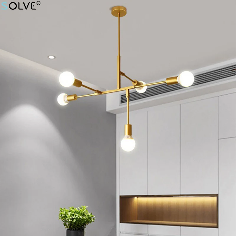 Nordic Minimalist Chandeliers Personality Iron Black Gold Ceiling Light Living Room Bedroom Dining Bar Cafe Decorative Lamps E27
Nordic Minimalist Chandeliers Personality Iron Black Gold Ceiling Light Living Room Bedroom Dining Bar Cafe Decorative Lamps E27