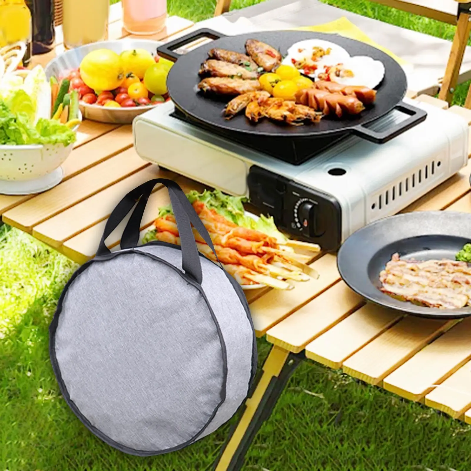 Dustproof Waterproof Camping Skillet Bag, Multi-Functional Carry Pouch Portable Zipper Closure Cookware Organizer Grill Case Bag
Dustproof Waterproof Camping Skillet Bag, Multi-Functional Carry Pouch Portable Zipper Closure Cookware Organizer Grill Case Bag