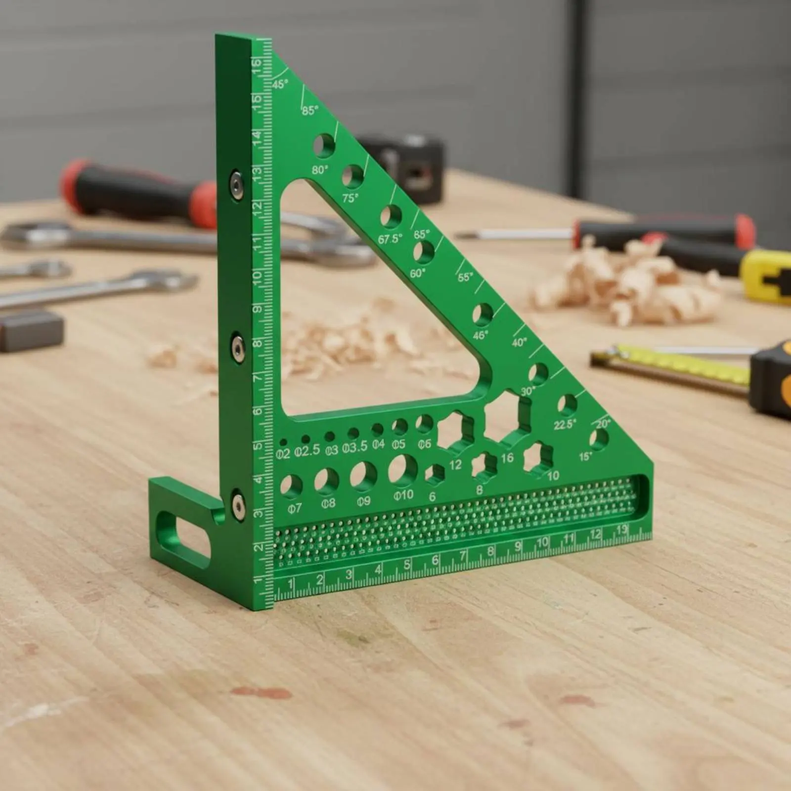 Multifunction Angle Measuring Ruler Laser Engraved Scale 3D Measuring Square Miter Gauge Square Sturdy Woodworking Protractor
Multifunction Angle Measuring Ruler Laser Engraved Scale 3D Measuring Square Miter Gauge Square Sturdy Woodworking Protractor