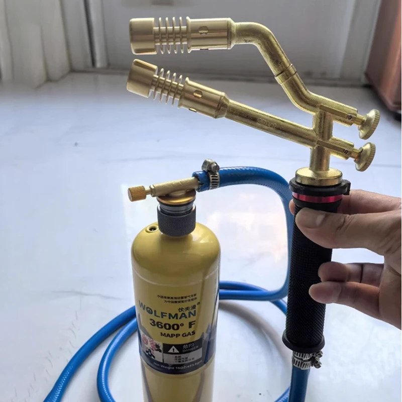 MAPP Oxygen Free Flame Gun Welding Gun Liquefied Gas Air Conditioner Refrigerator Copper Pipe Welding Singeing Portable Tool
MAPP Oxygen Free Flame Gun Welding Gun Liquefied Gas Air Conditioner Refrigerator Copper Pipe Welding Singeing Portable Tool