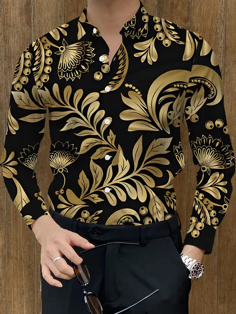 Men's Shirt 3D Plant Print Modern Geometry Long Sleeve Shirt Casual Business Shirt Men's Clothing Top
Men's Shirt 3D Plant Print Modern Geometry Long Sleeve Shirt Casual Business Shirt Men's Clothing Top