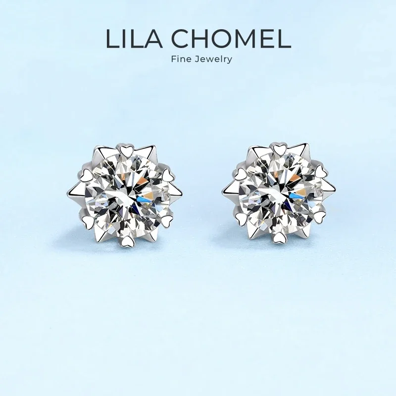 Wife Birthday Gift 18K White Gold Girl Earrings 0.3/0.5/1/2CT Moissanite Diamond Wedding PT950 Platinum Women Valentine's Day
Wife Birthday Gift 18K White Gold Girl Earrings 0.3/0.5/1/2CT Moissanite Diamond Wedding PT950 Platinum Women Valentine's Day