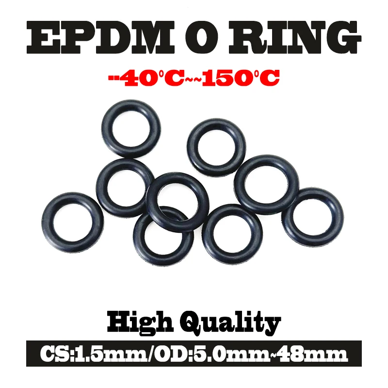Гибкие черные уплотнительные кольца из EPDM, 50 шт., CS 1,5 мм, наружный диаметр 5 мм ~ 48 мм, эластичные и прочные, устойчивые к ультрафиолетовому излучению, устойчивые к атмосферным воздействиям, автомобильное наружное использование
Гибкие черные уплотнительные кольца из EPDM, 50 шт., CS 1,5 мм, наружный диаметр 5 мм ~ 48 мм, эластичные и прочные, устойчивые к ультрафиолетовому излучению, устойчивые к атмосферным воздействиям, автомобильное наружное использование