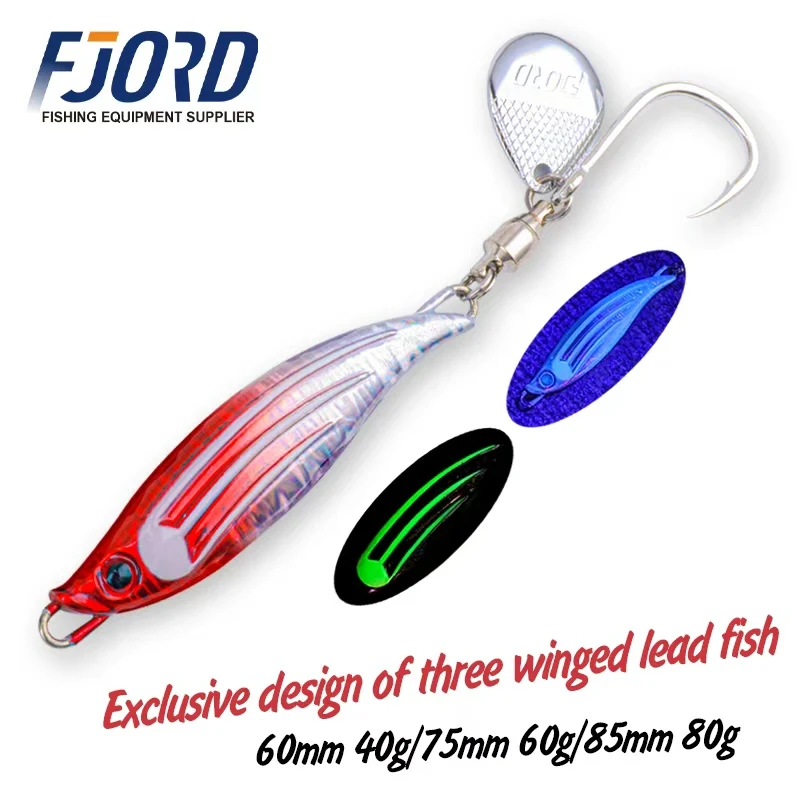 FJORD 40g 60g 80g Metal Fishing Jig Tail Spinner Lure Spinning Sea Spoon New Arrivals 2026 Artificial Baits Fishing Tackle
FJORD 40g 60g 80g Metal Fishing Jig Tail Spinner Lure Spinning Sea Spoon New Arrivals 2026 Artificial Baits Fishing Tackle