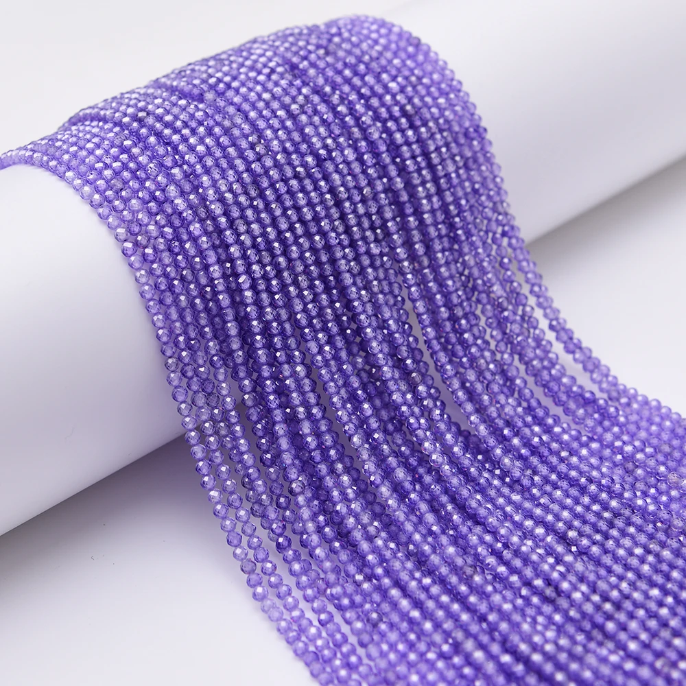 APDGG 5 Strands 3mm Purple Faceted Cubic Zirconia Rhinestone Beads Zircon Round Gems Loose Beads 14.5" Jewelry Beadwork DIY
APDGG 5 Strands 3mm Purple Faceted Cubic Zirconia Rhinestone Beads Zircon Round Gems Loose Beads 14.5" Jewelry Beadwork DIY