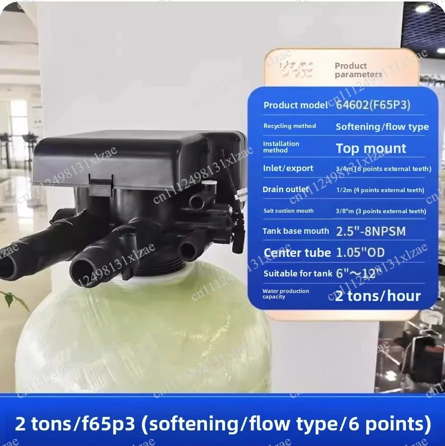 Water Softener Control Valve F65P1 - Automatic Multi-Port Softening Valve with F65 Controller
Water Softener Control Valve F65P1 - Automatic Multi-Port Softening Valve with F65 Controller