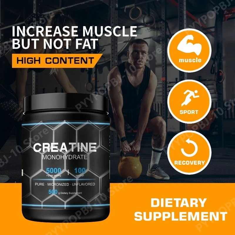 Creatine Monohydrate Powder Pure Micronized Unflavored 500g 5000mg Per Serving Muscle Support Sports Recovery
Creatine Monohydrate Powder Pure Micronized Unflavored 500g 5000mg Per Serving Muscle Support Sports Recovery
