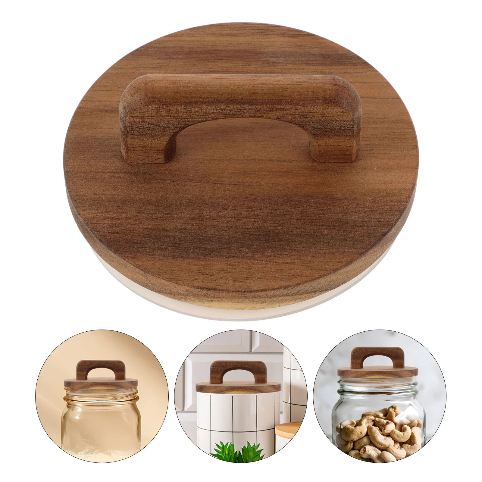 Wood Jar Lid Wide Mouth Reusable Leakproof Canning Covers For Home Storage Freshness Keeping Silicone Seal Round
Wood Jar Lid Wide Mouth Reusable Leakproof Canning Covers For Home Storage Freshness Keeping Silicone Seal Round